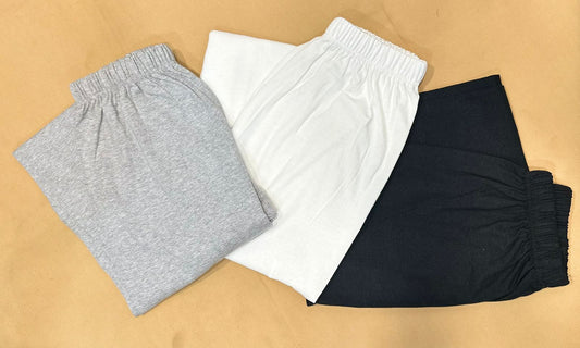Pack of 3 Plain loose plazo Trousers for Women