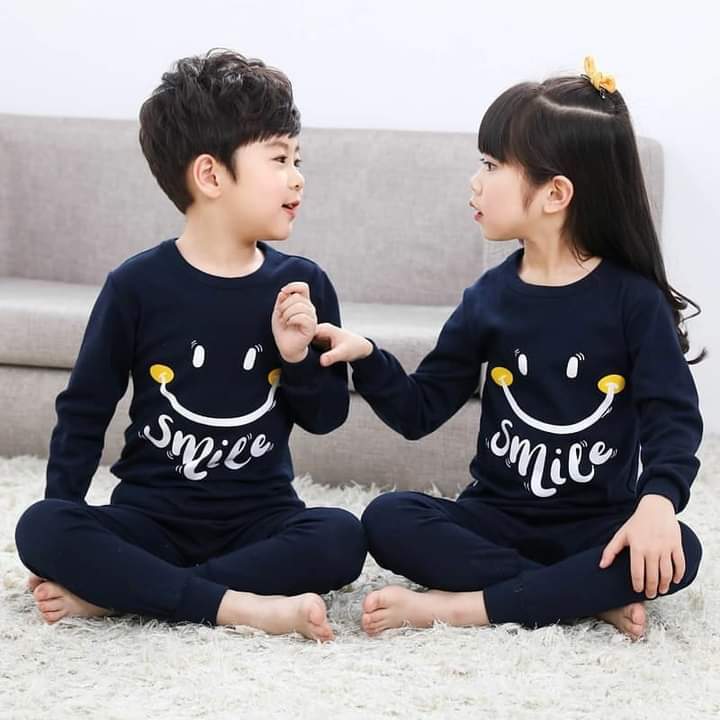 Blue Smile Kids night suit