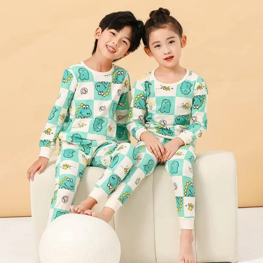 Off white crocodile Kids night suit