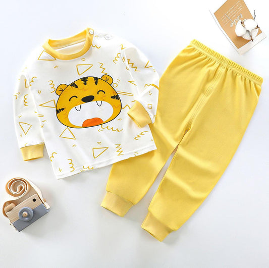 Off white lion Printed Pajama Night Suit for Kids