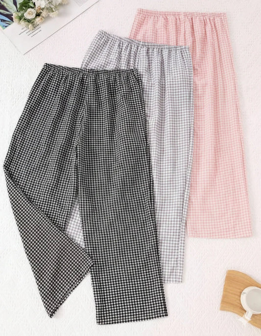 Pack of 3 Small Check Printed Plazo For Her