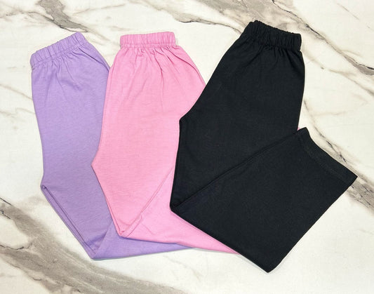 Pack Of 3 Kids Plain trouser