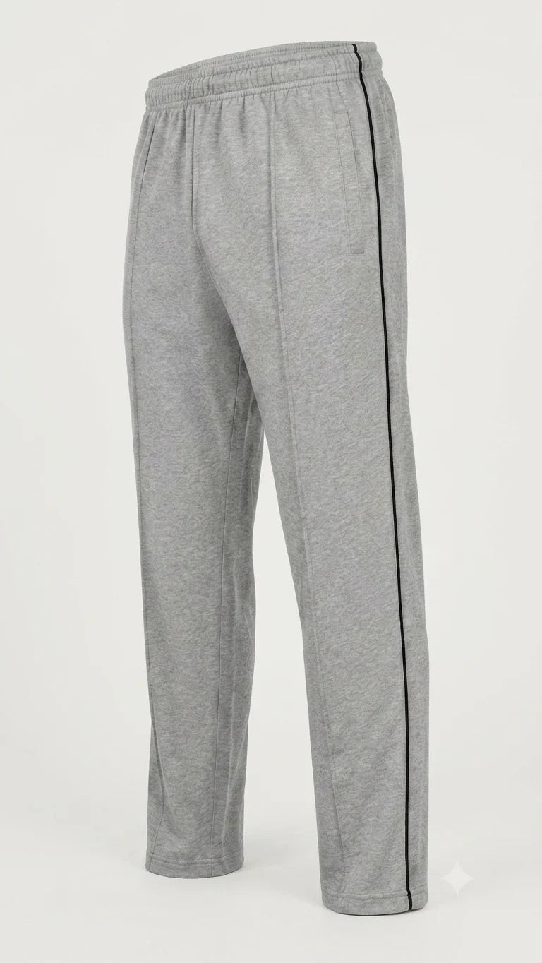 Grey Front Stitch Terry Trousers