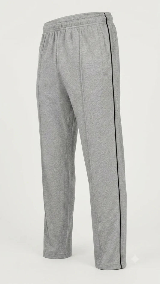 Grey Front Stitch Terry Trousers