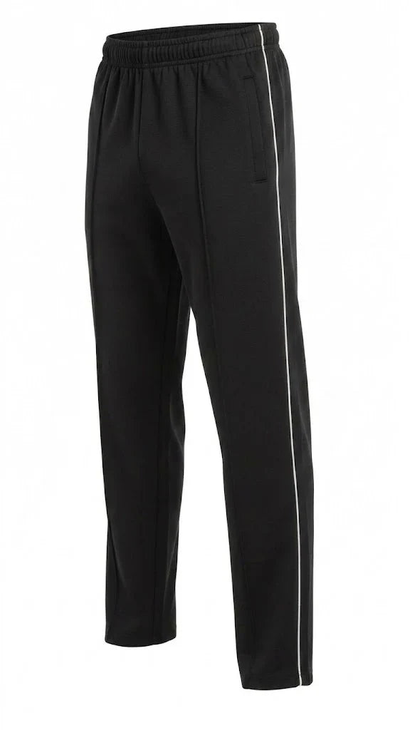 Black Front Stitch Terry Trousers
