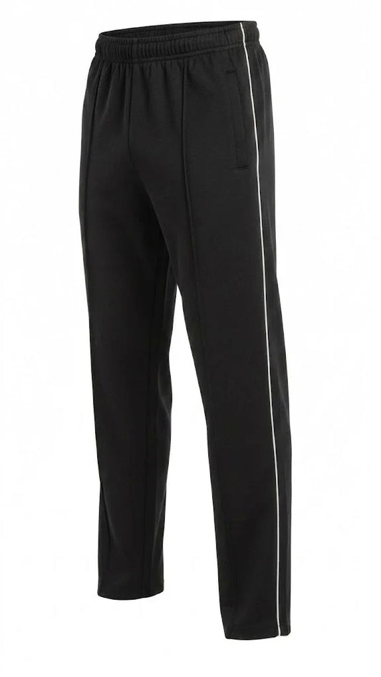 Black Front Stitch Terry Trousers