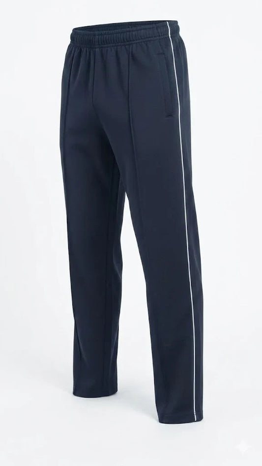 Navy Blue Front Stitch Terry Trousers